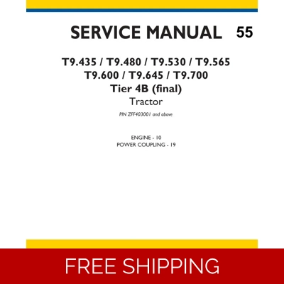 NEW HOLLAND T9.435, T9.480, T9.530, T9.565, T9.600, T9.645, T9.700 TIER 4B ENGINE SERVICE MANUAL NEW HOLLAND T9.435, T9.480, T9.530, T9.565, T9.600, T9.645, T9.700 TIER 4B ENGINE SERVICE MANUAL